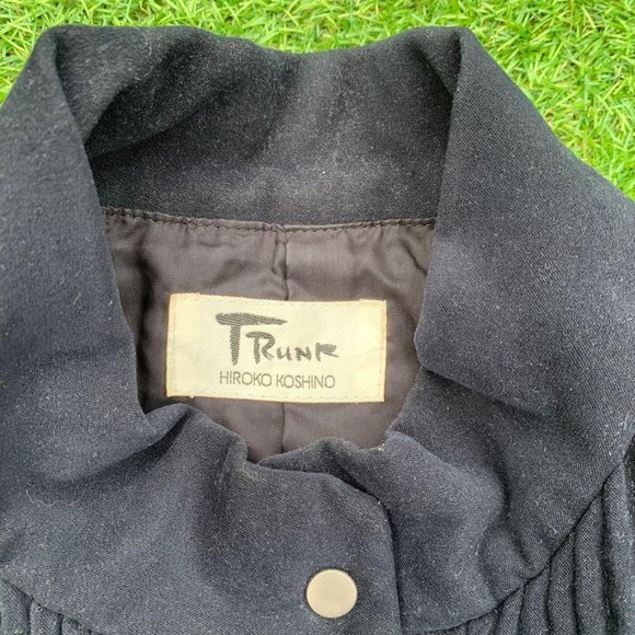 Vintage Hiroko Koshino Trunk black blazer short jacket Japanese asian fashion. - Picture 5 of 6